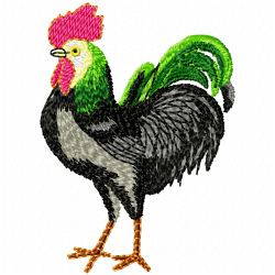 Chickens And Roosters Embroidery Design 1 Chickens And Roosters Embroidery Design 1